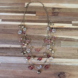 Elegant Multi-Strand Beaded Necklace